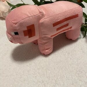 Mojang Jinx Minecraft 7" Video Game Small Pink Plush Pig Stuffed Animal Doll